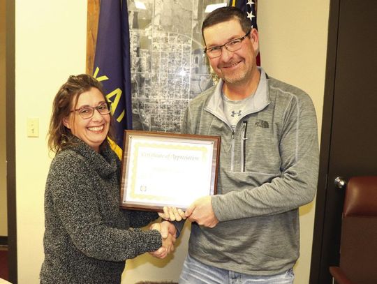 Hillegeist recognized by city council