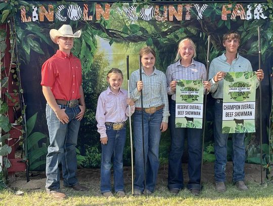 Lincoln County Fair Beef Show Results July 15 - 20, Sylvan Grove