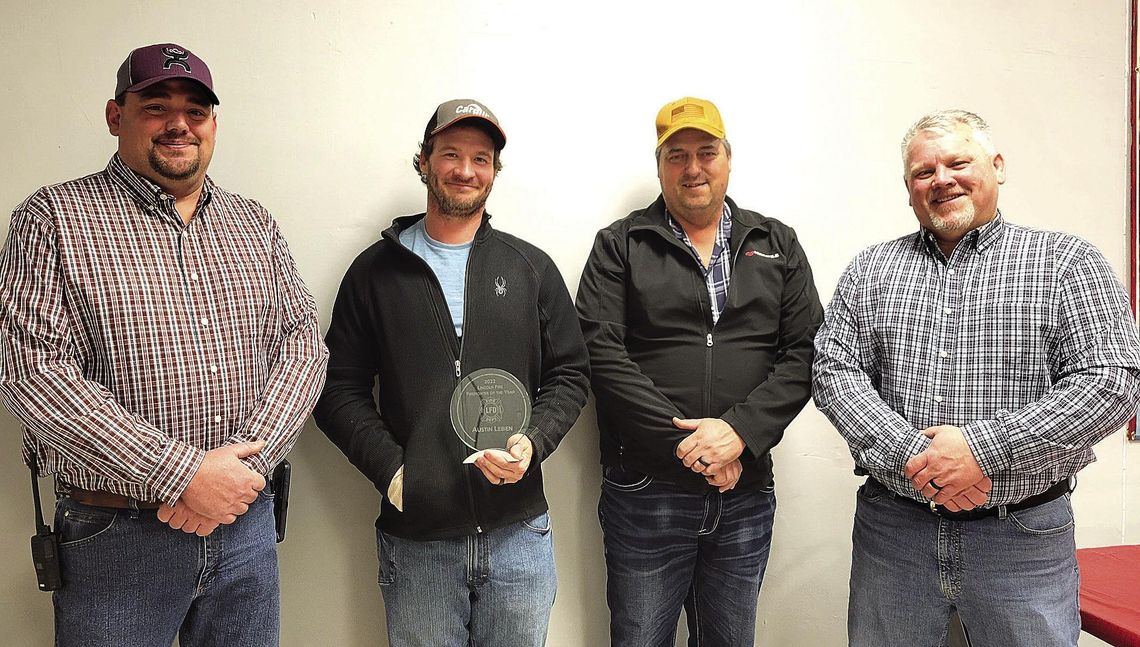 Lebien named Firefighter of the Year