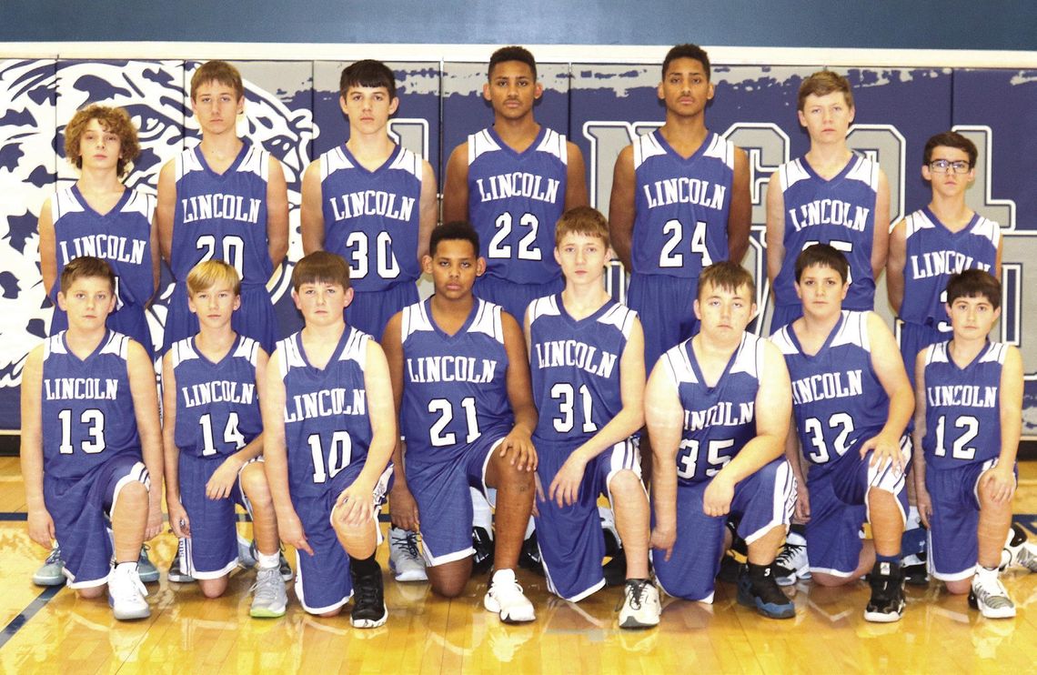 Lincoln Junior High boys basketball team undefeated
